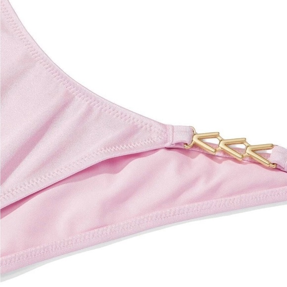 Victoria's Secret Push up Halter bikini top and shine strap v Brazilian bottom - Picture 3 of 4